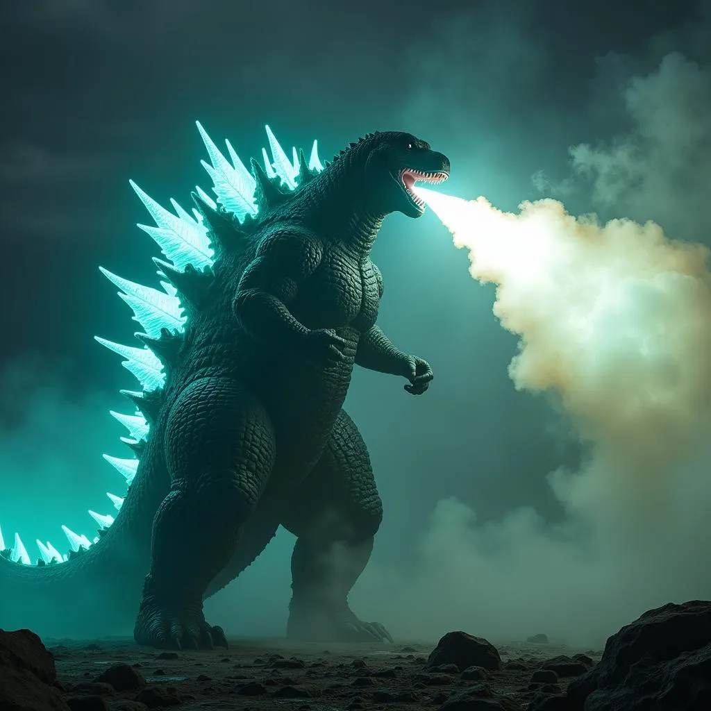 Godzilla's Glowing Dorsal Plates