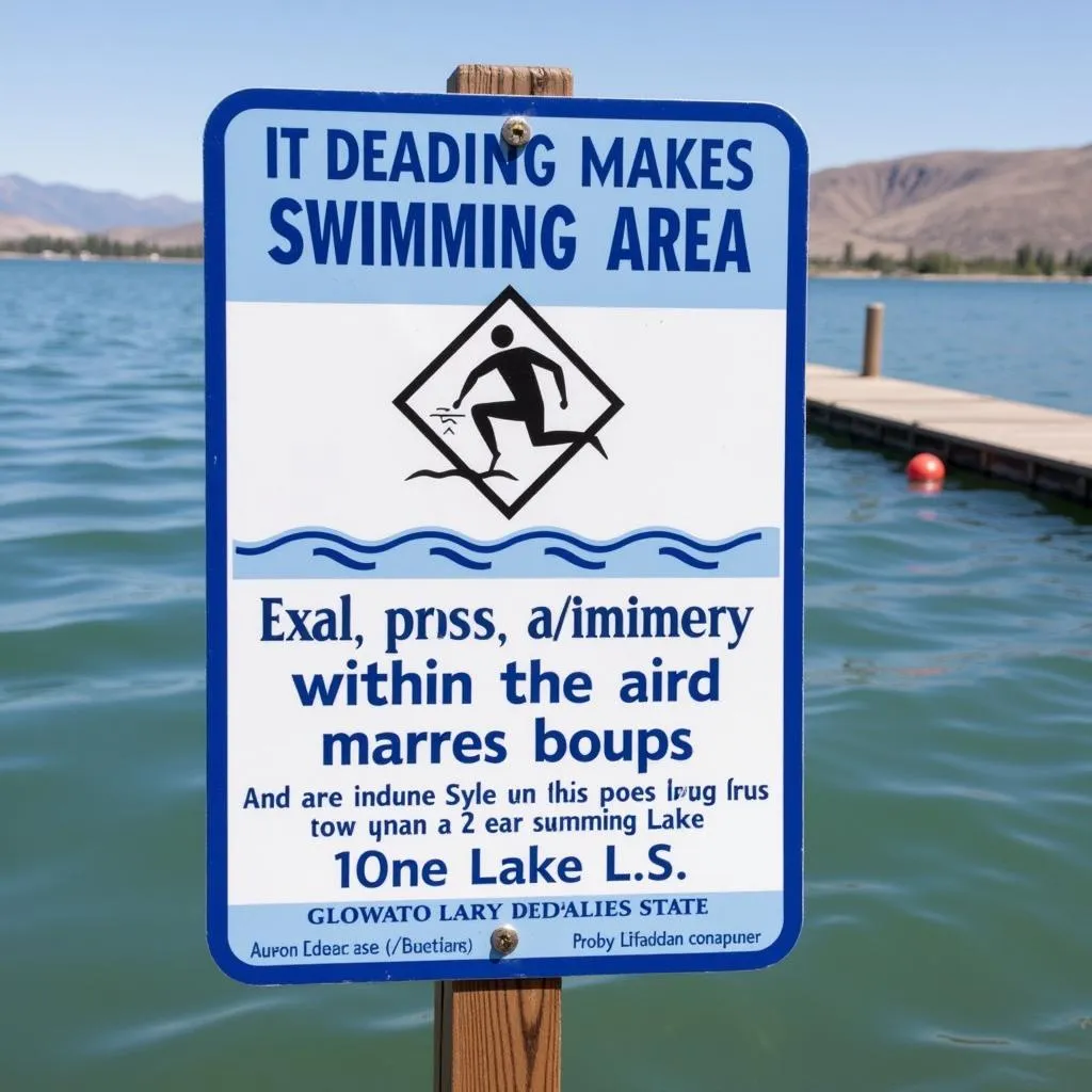 Designated swimming area in Grand Lake, Colorado