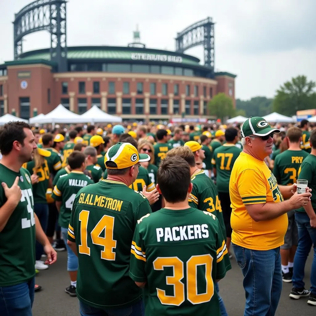 Green Bay Packers Fans Tailgating