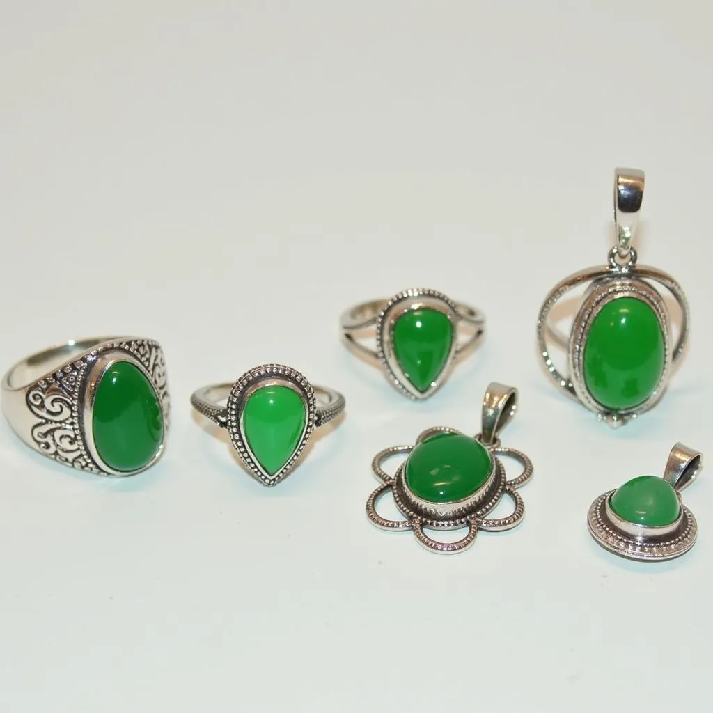 Green Chalcedony Jewelry