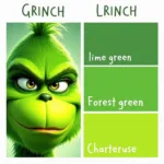 Grinch Color Comparison