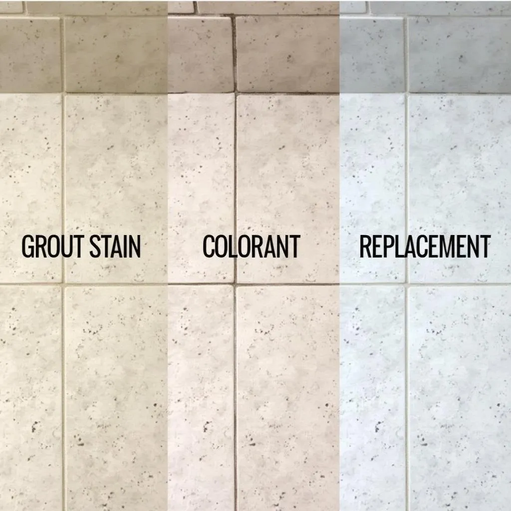 Comparing Grout Color Options