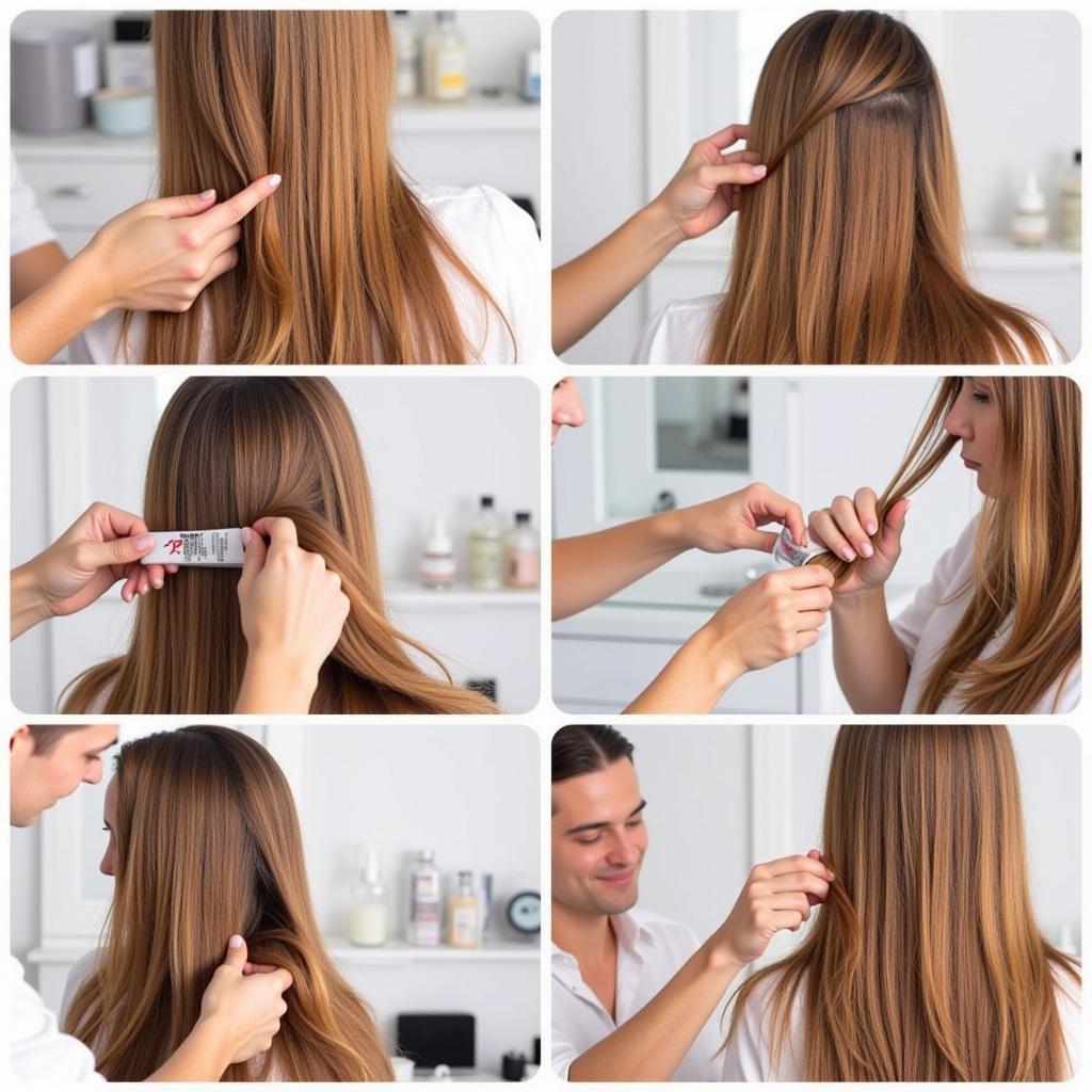 Hair Color Application Techniques