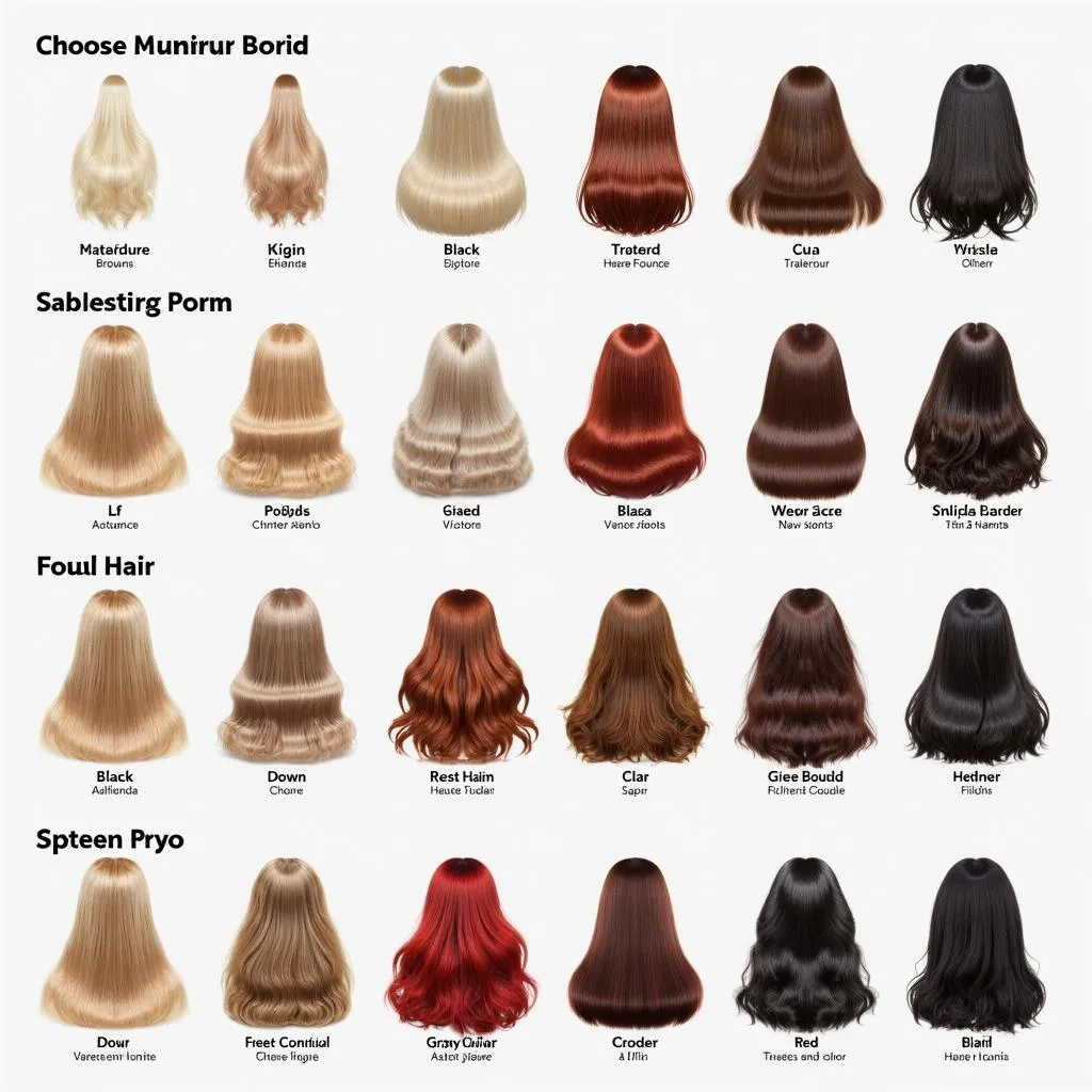 Hair Color Chart for Gray Hair