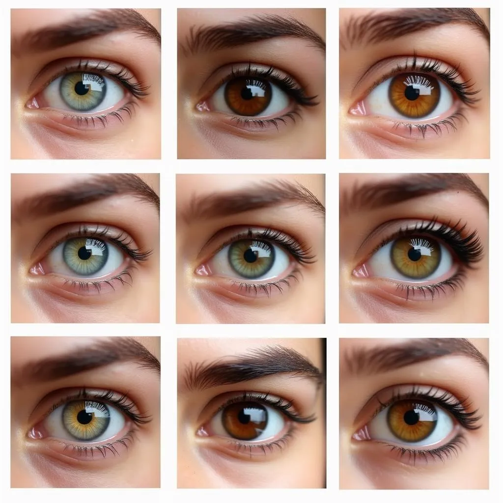 Variations of Hazel Eye Colors