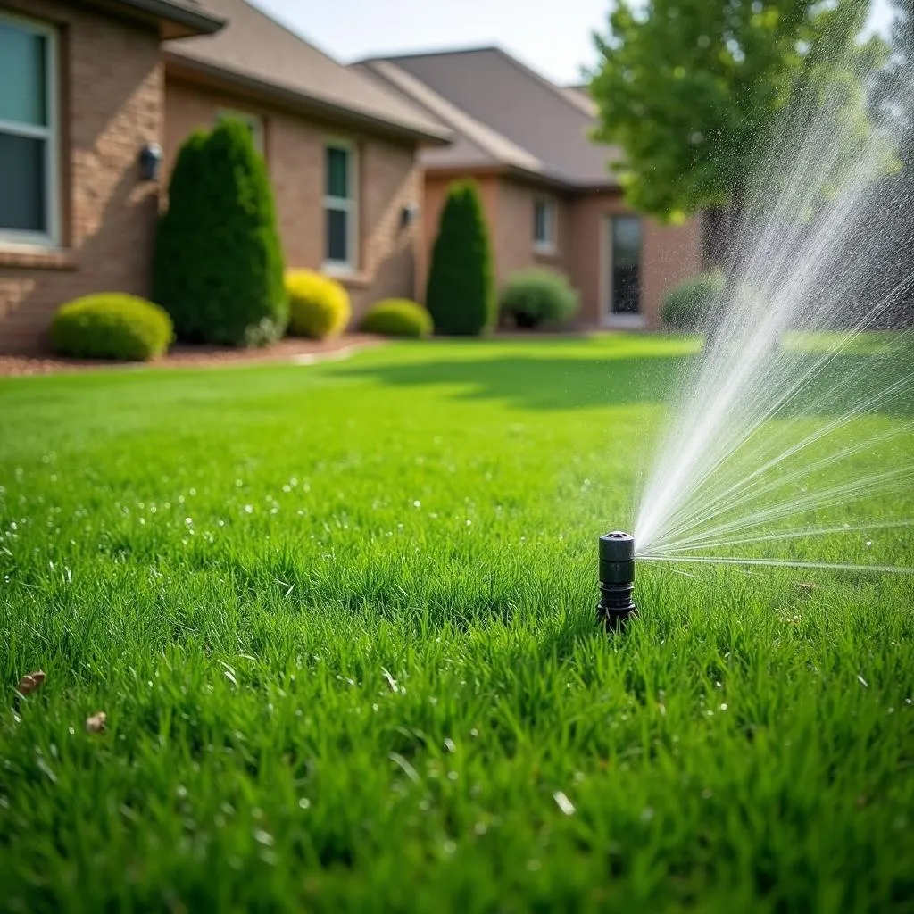 Thriving Colorado Lawn After Aeration