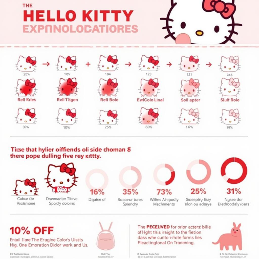 Hello Kitty's Color Palette Evolution