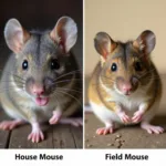 House Mouse and Field Mouse Color Comparison