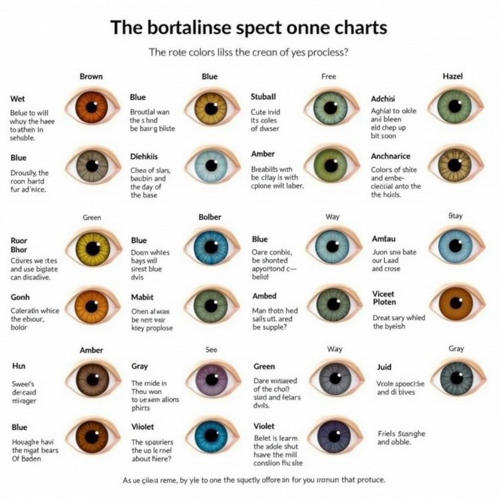 Human Eye Color Chart Comparison