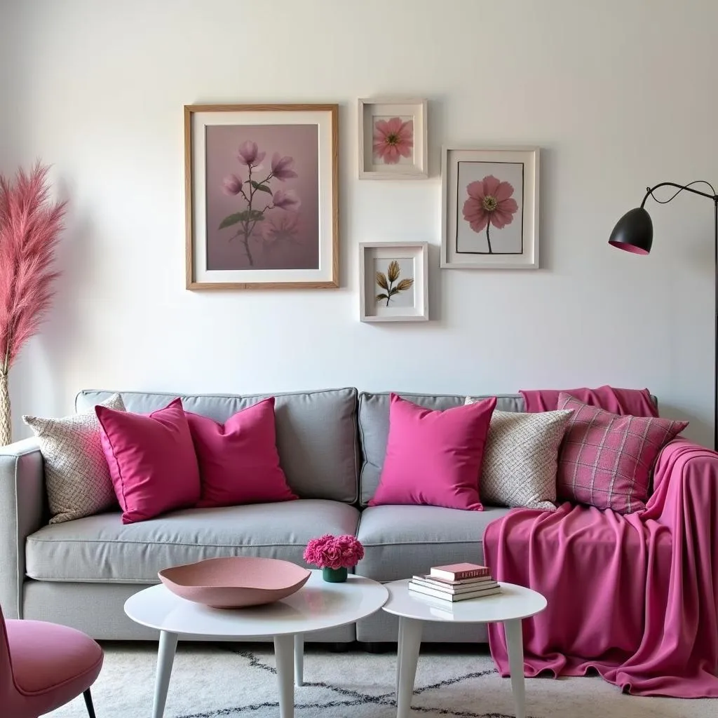 Interior Design with Hot Pink Accents