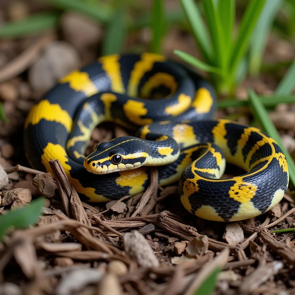 Juvenile garter snake