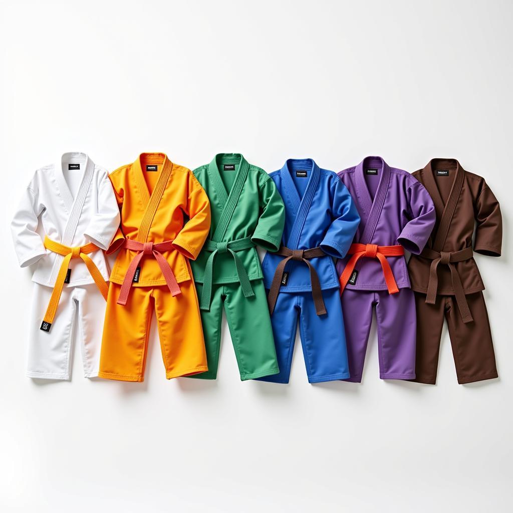 Karate Belt Colors for Beginner Kyu Ranks