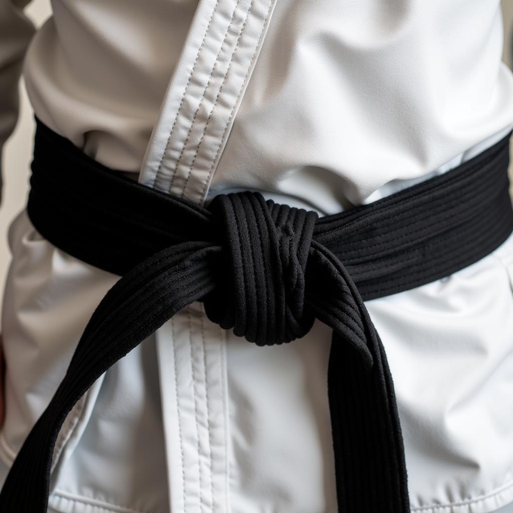 Karate Black Belt Representing Dan Ranks