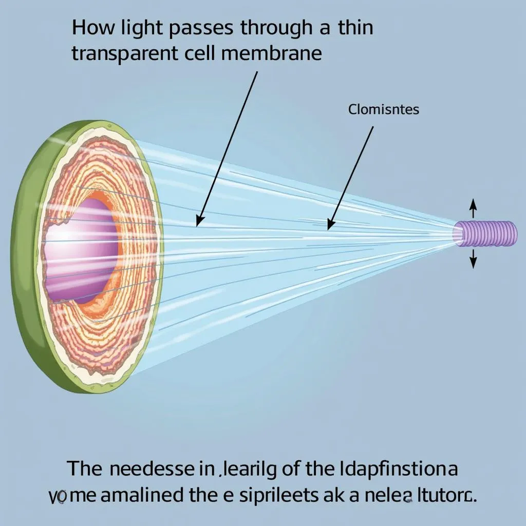 Light Interaction with a Cell Membrane