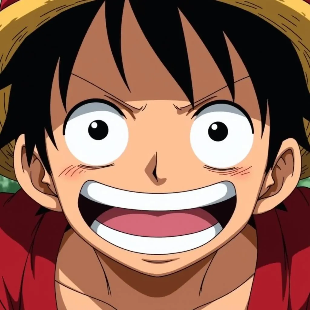 Luffy smiling