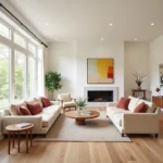 Magnolia living room bright and airy