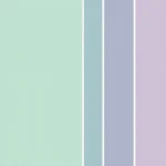 March Color Palette: Aquamarine, Pale Green, Lilac