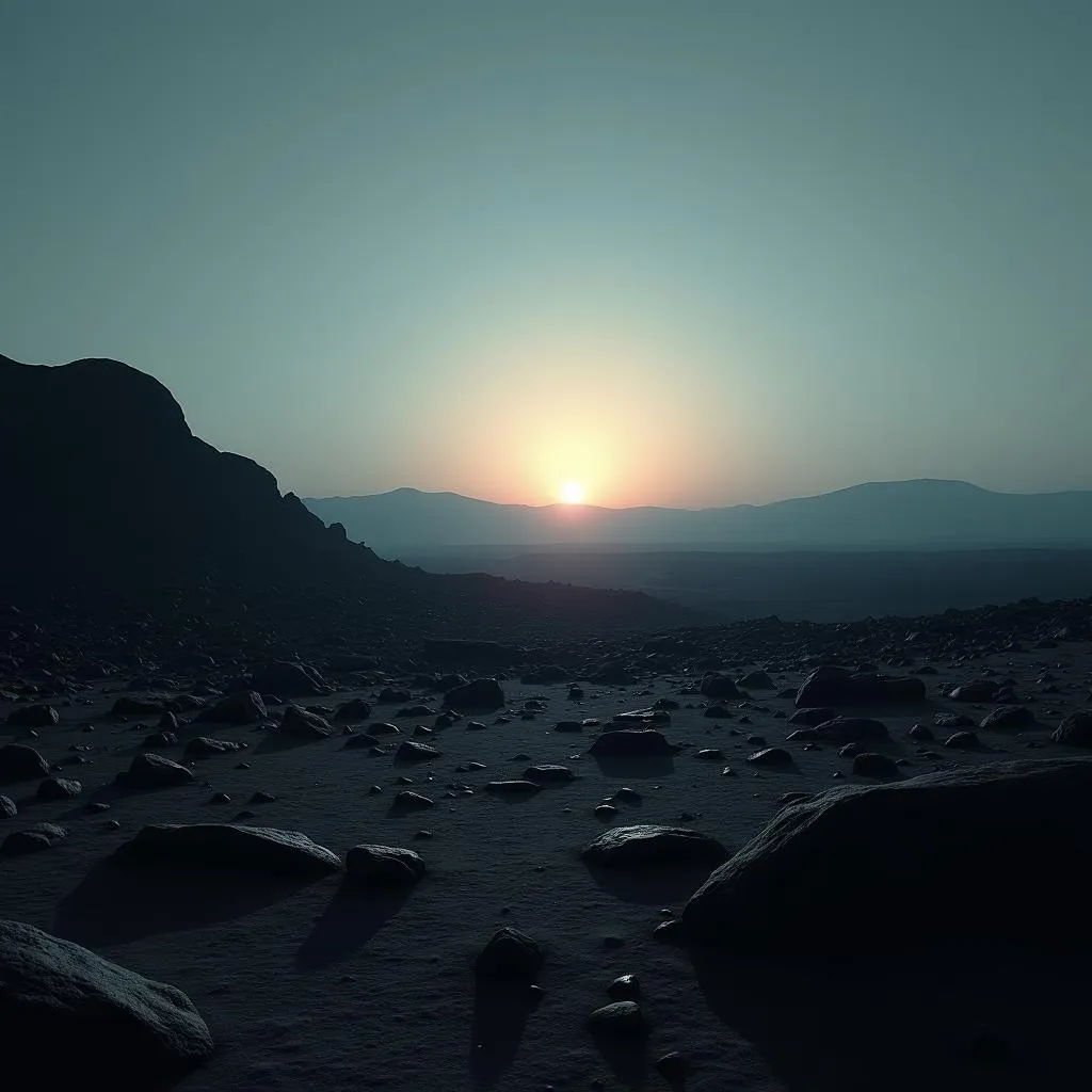 Sunset on Mars