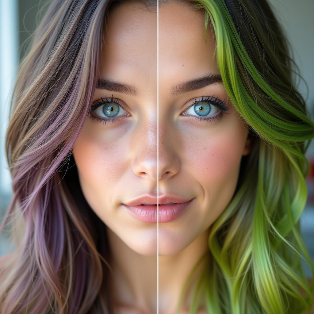 Matching Hair Color With Eye Color