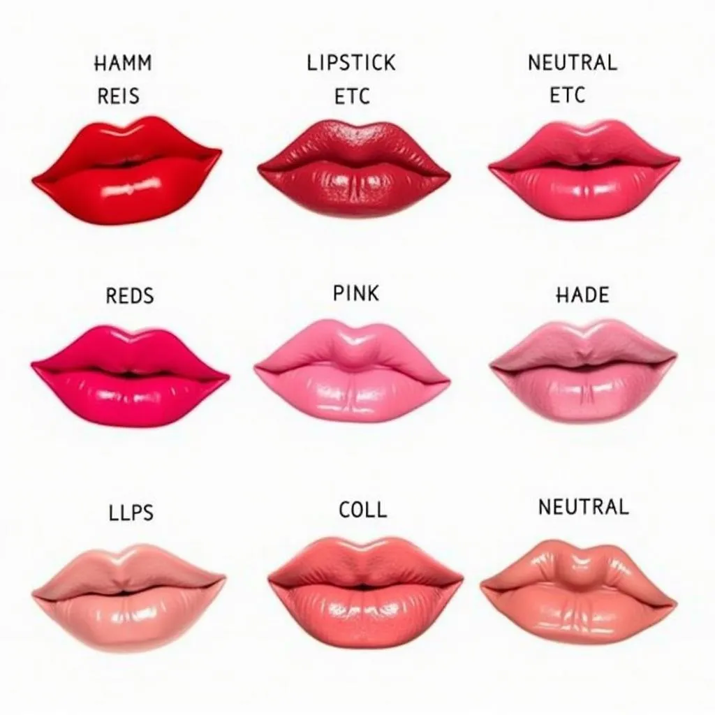 Matching Lipstick to Skin Tone Chart