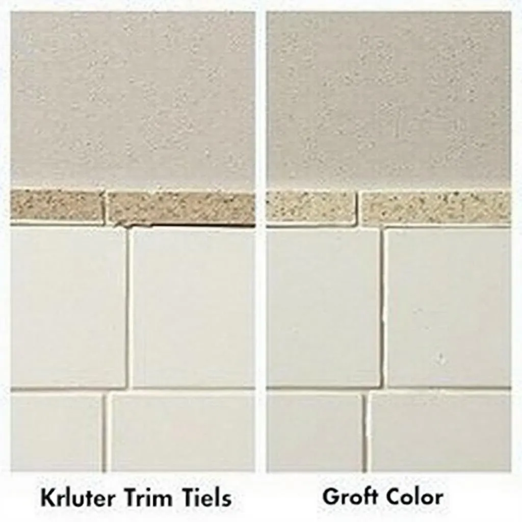 Matching Schluter trim to tile and grout