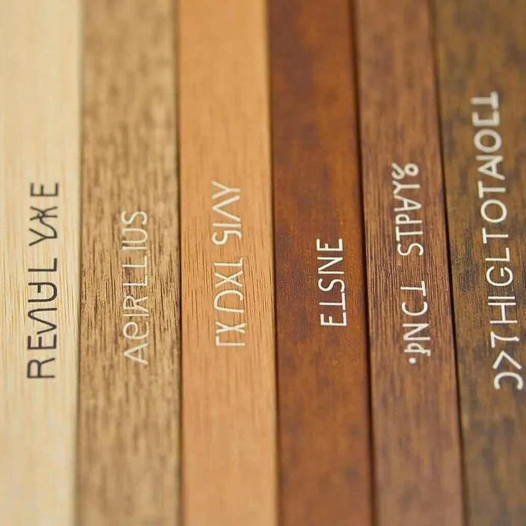 Matching Stain Colors on Wood Samples