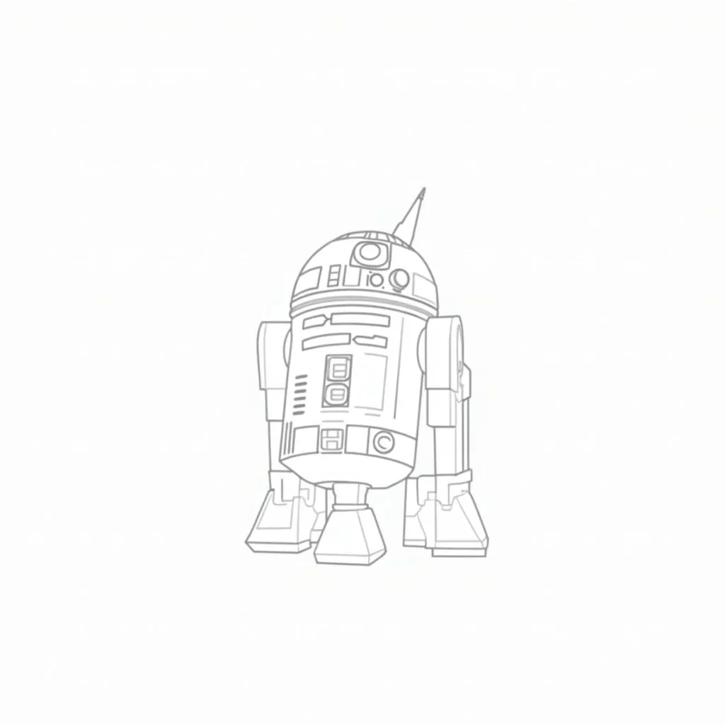 May the 4th coloring pages for kids featuring popular Star Wars characters like R2-D2 and BB-8.