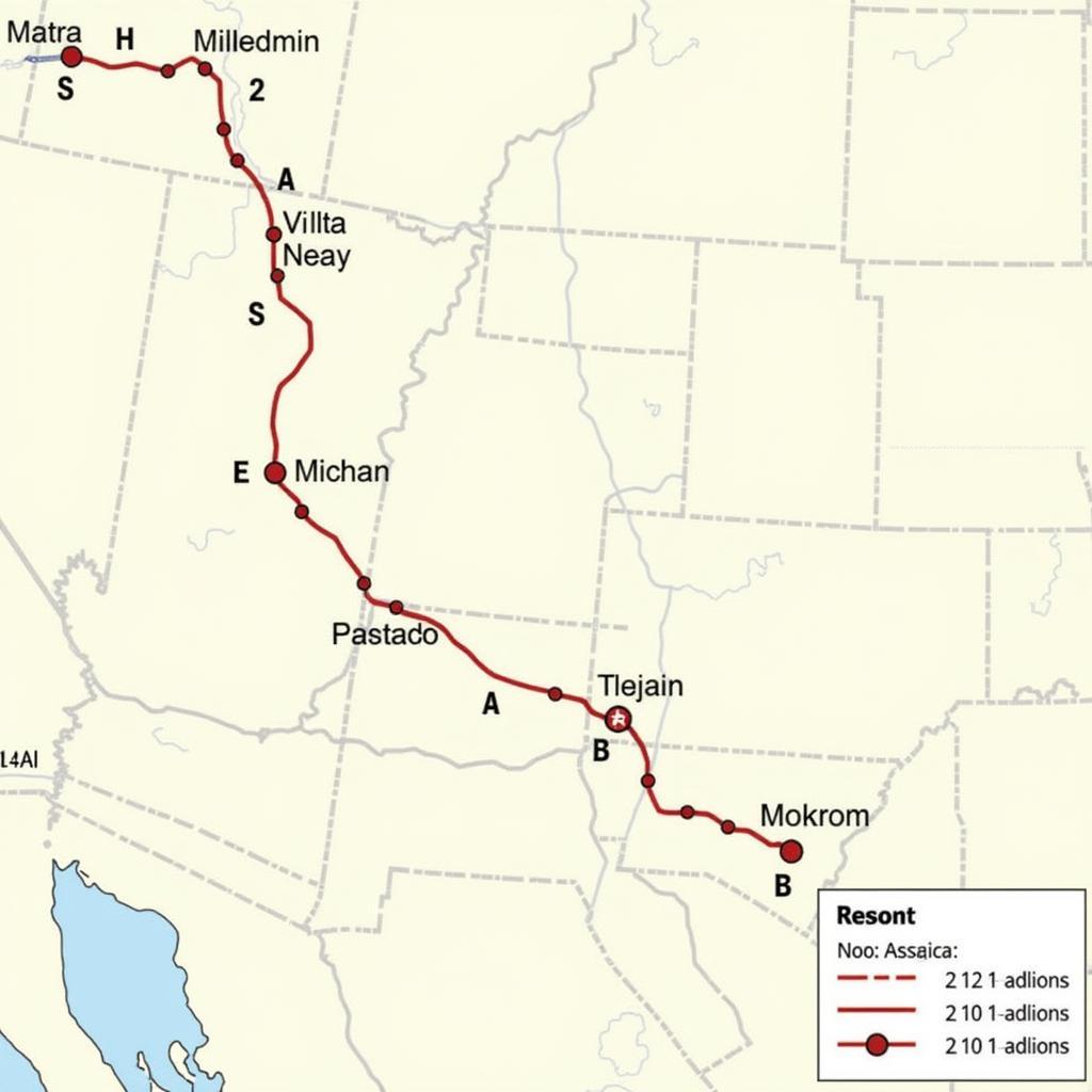 Michigan to Colorado Road Trip Map