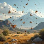 Miller Moths Migrating in Colorado