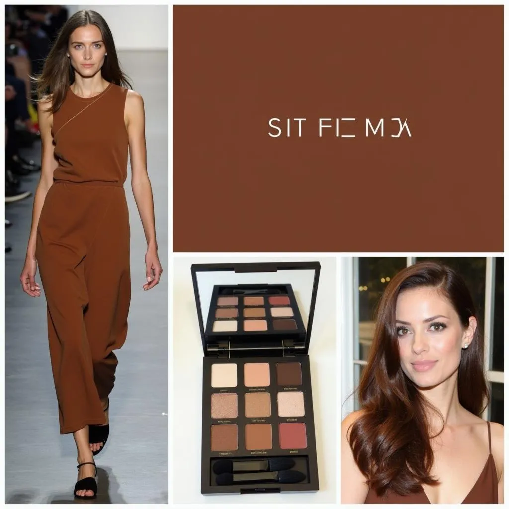 Examples of mocha color in fashion and beauty