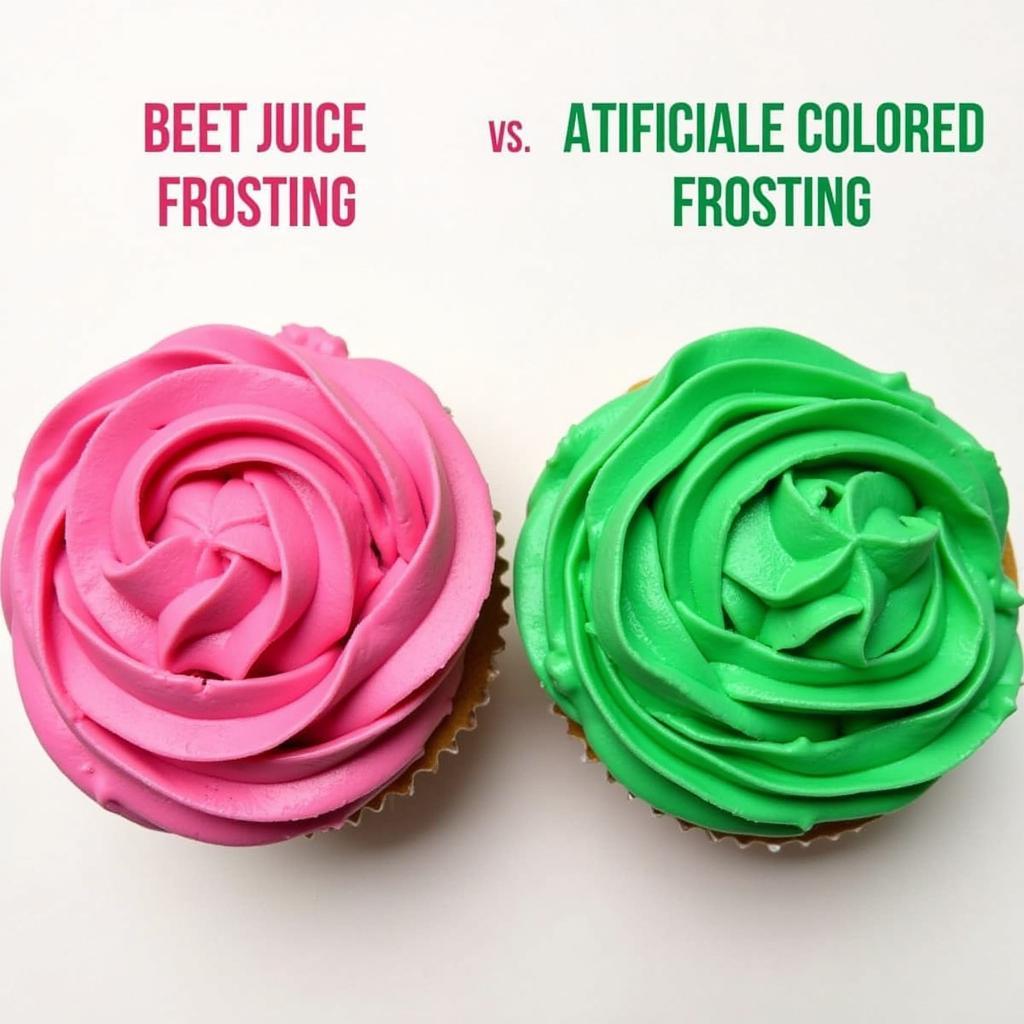 Comparing natural and artificial food coloring options