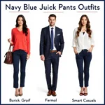 Navy Blue Pants Outfit Inspiration