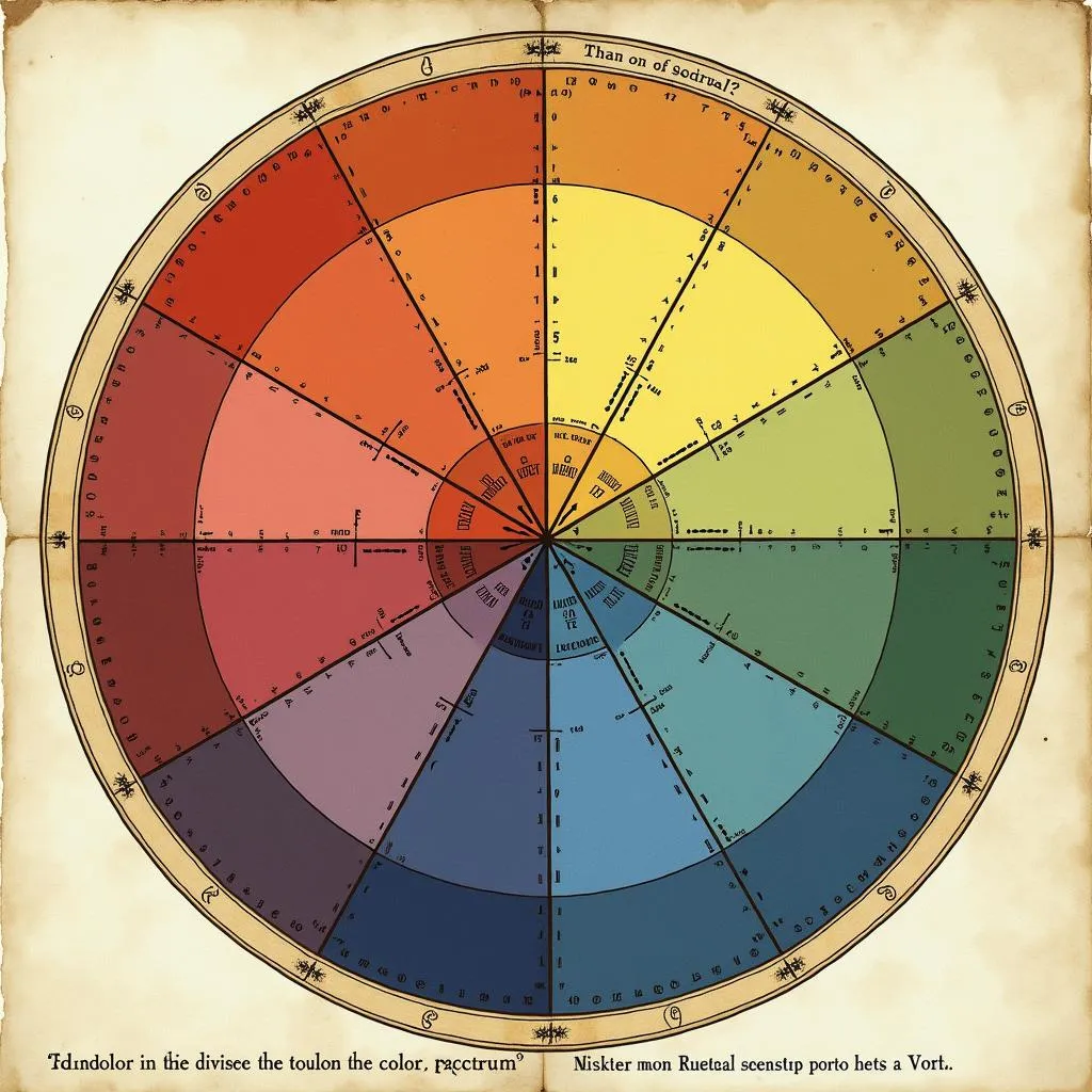 Newton's color wheel