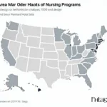 Map of US Nursing Programs