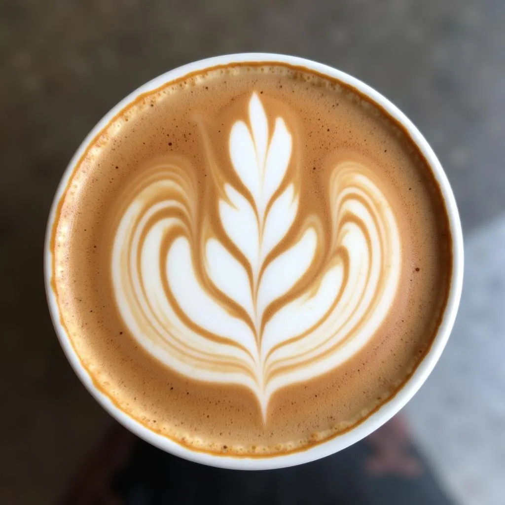 Oat Milk Latte Art