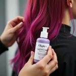 Applying Olaplex to colored hair