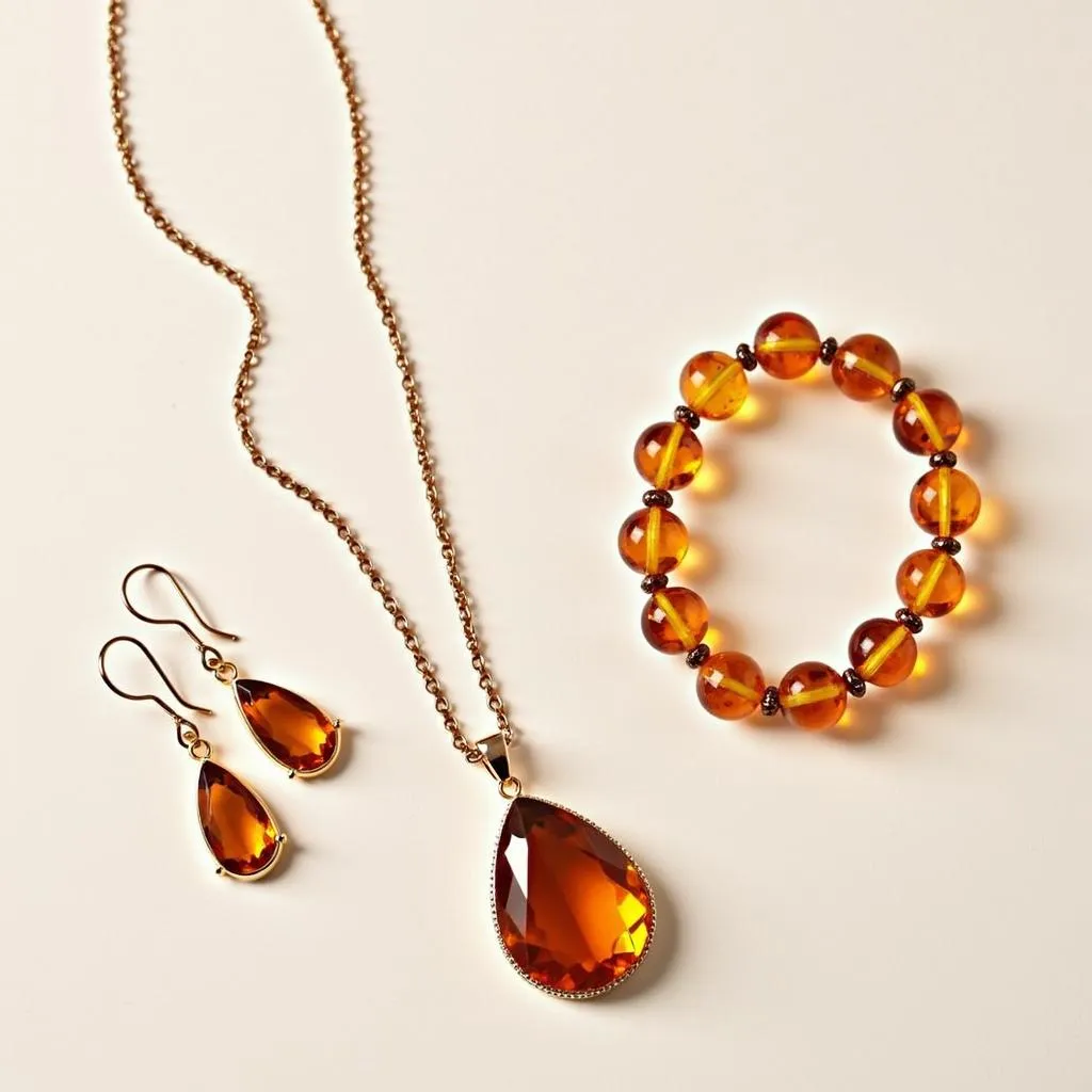 Orange Gemstone Jewelry