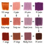 Orange and Purple Hair Dye Mix Results