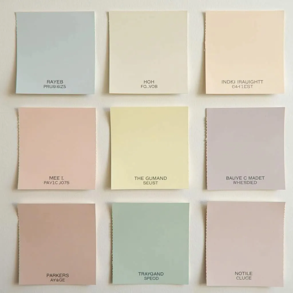 Paint Swatches on Wall