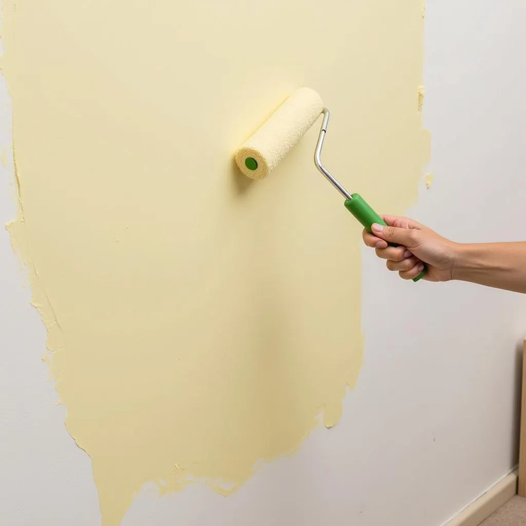 Painting a Wall with a Roller