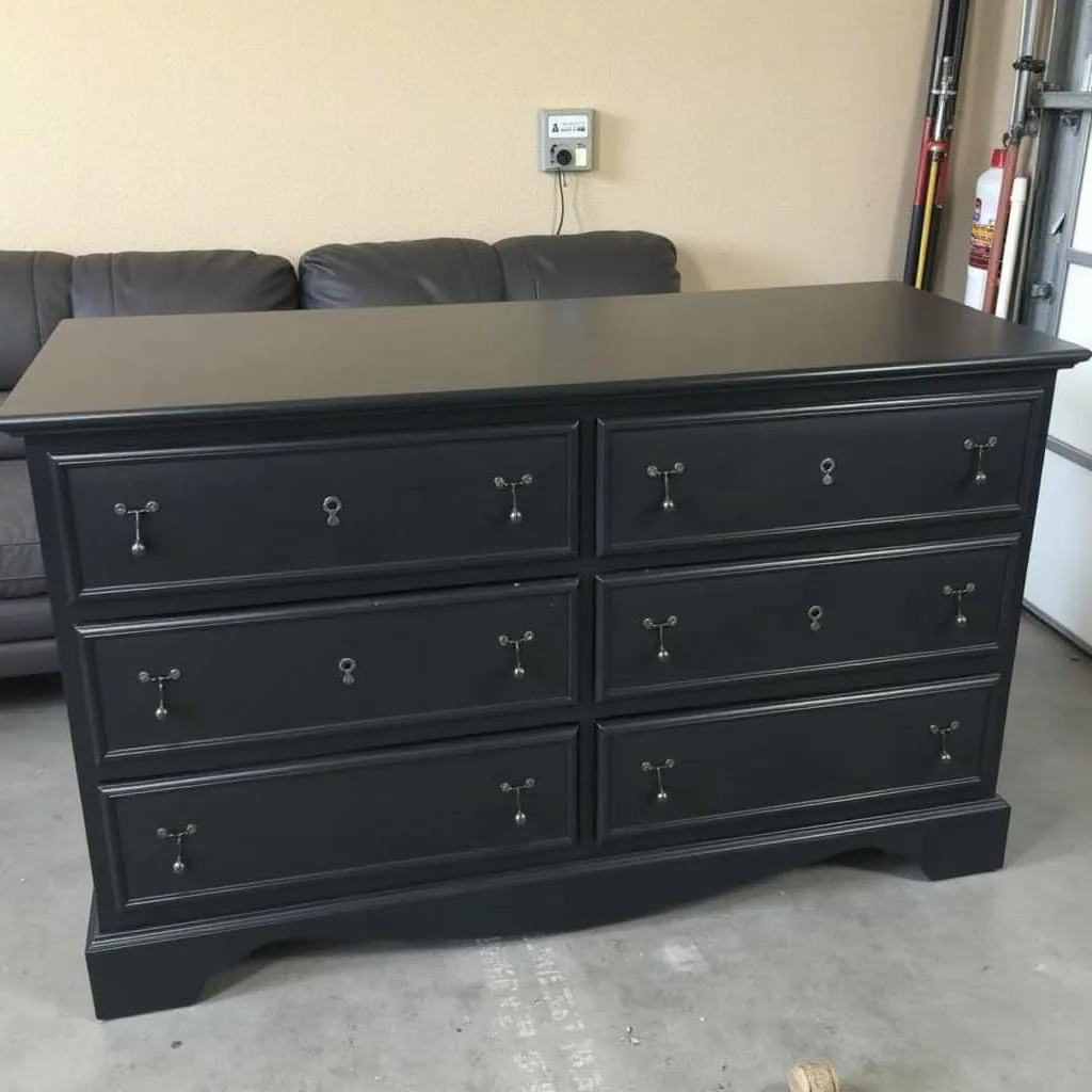 Painting the dresser white