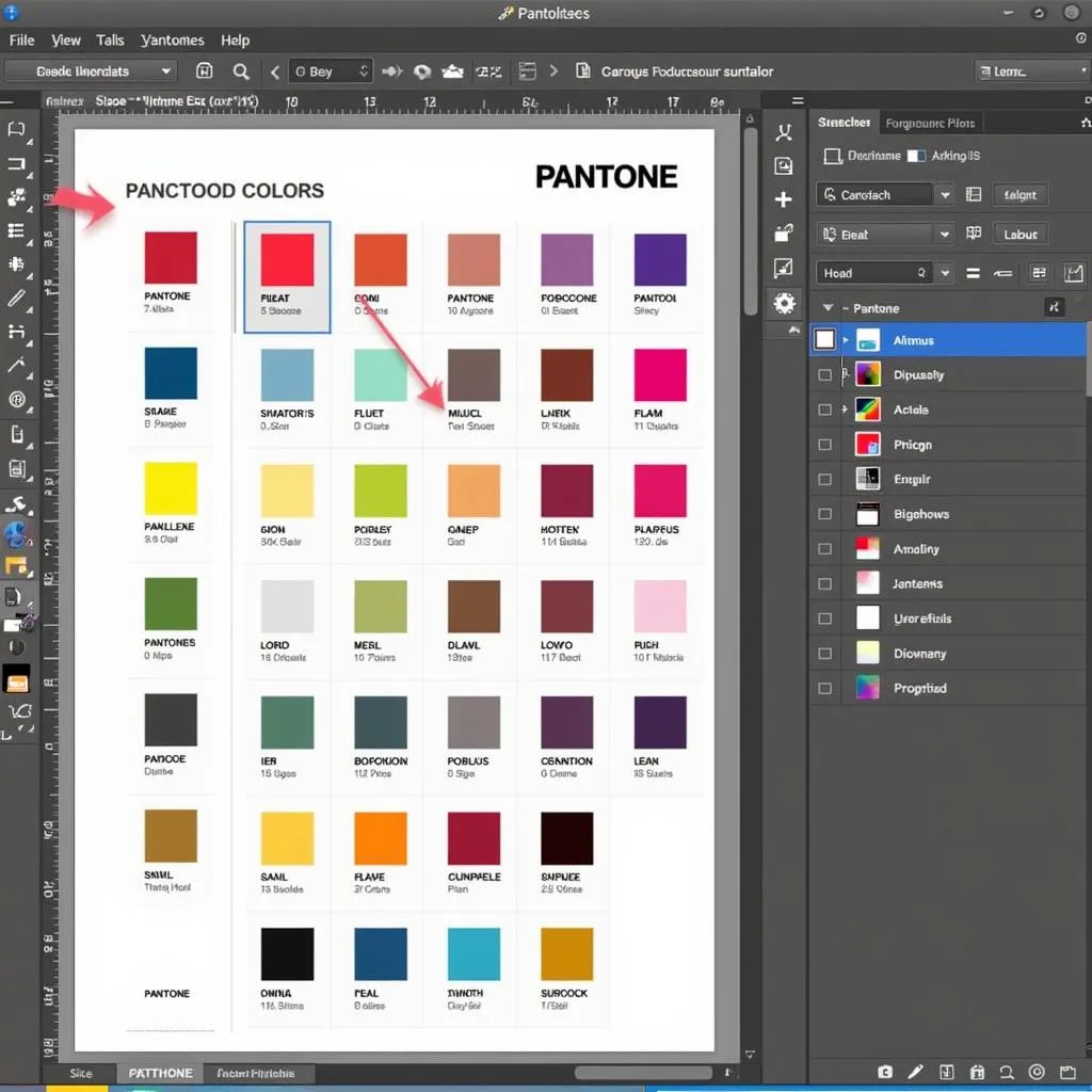 Pantone Swatches Panel in Illustrator