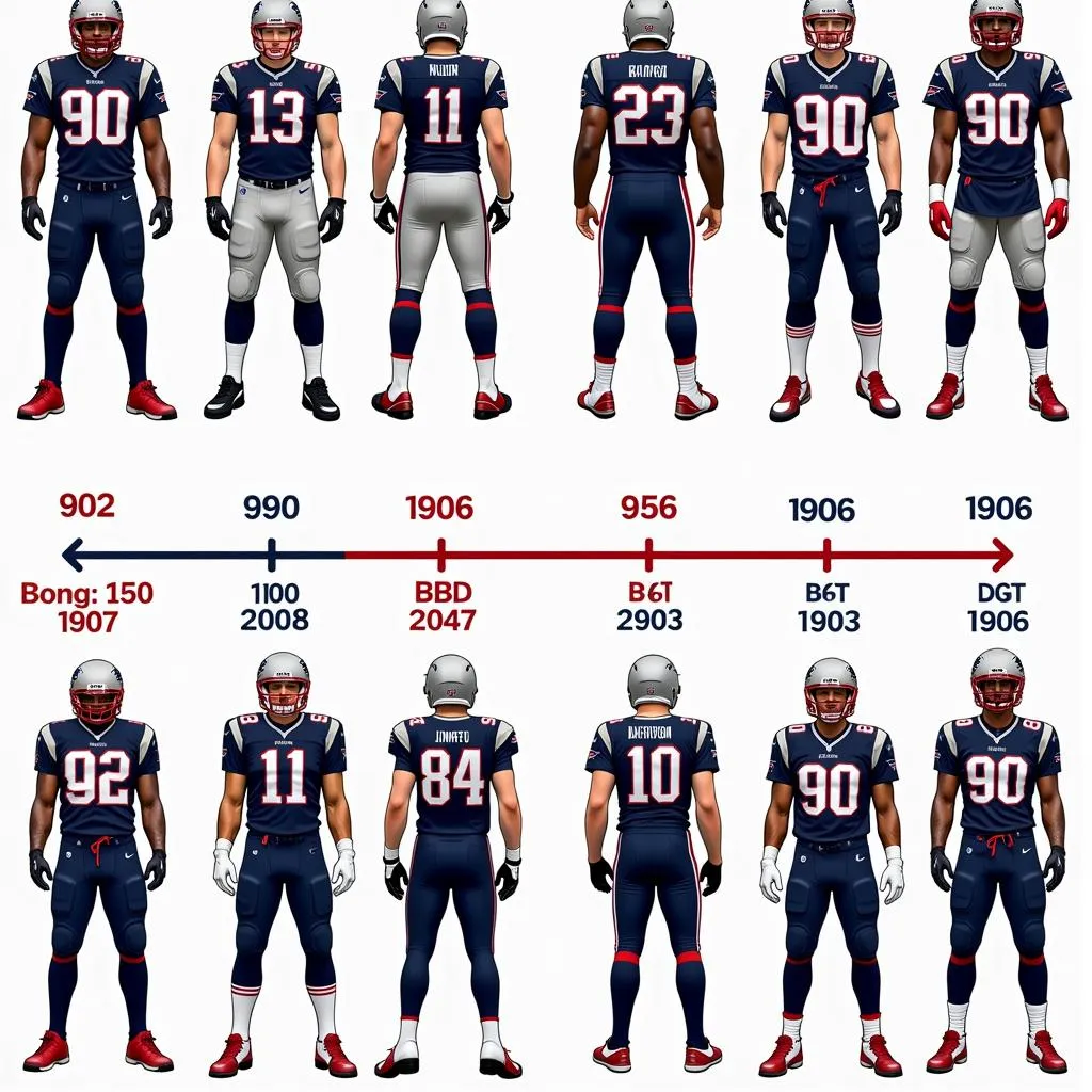 Evolution of New England Patriots Uniforms