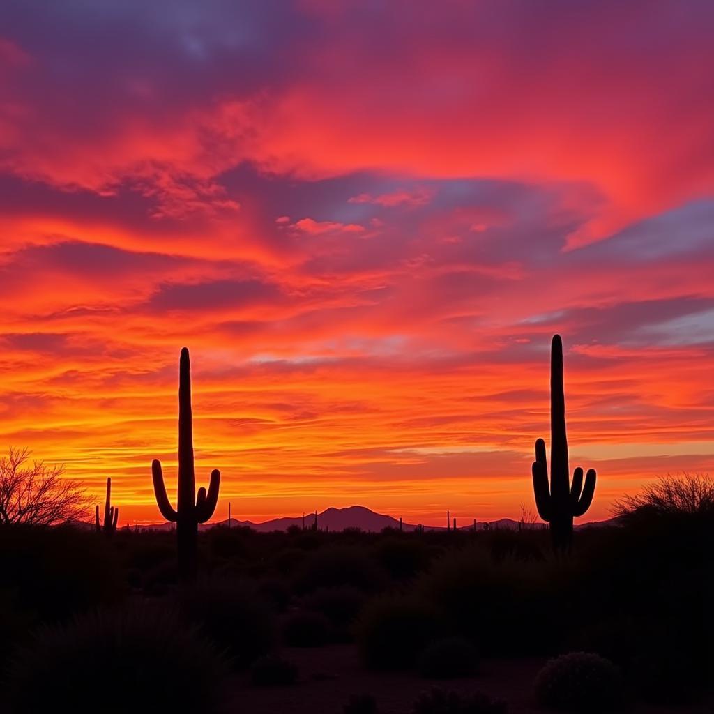 Phoenix Desert Sunset Colors Palette