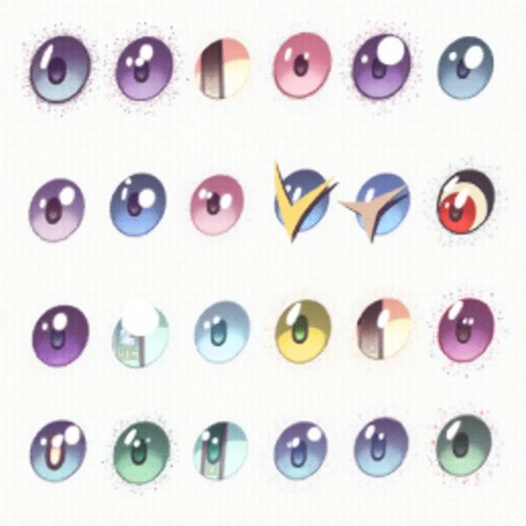 Pokemon Eye Color Variations