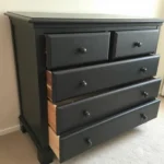 Preparing black furniture for painting