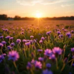 Field of Purple Flowers