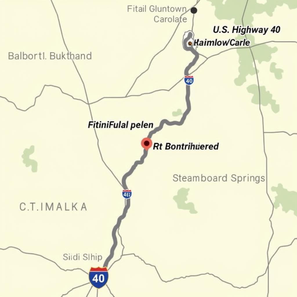 Rabbit Ears Pass Location Map in Colorado