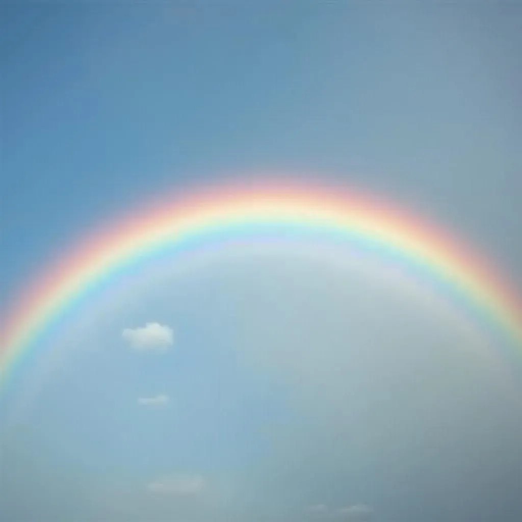 Full rainbow color spectrum