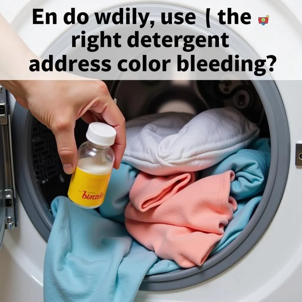 Re-washing clothes with color-safe detergent